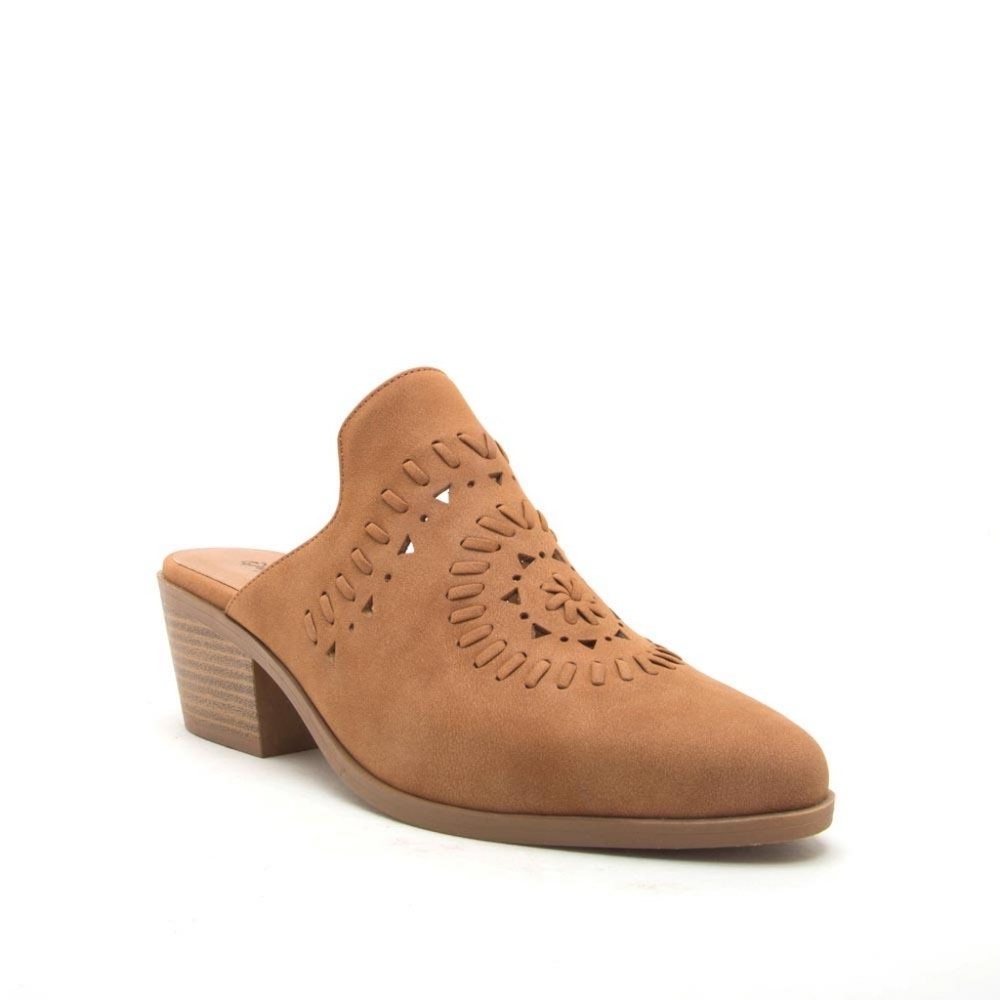 Restocked MONTANA Camel Cut Out Backless Bootie - Picture 2 of 5
